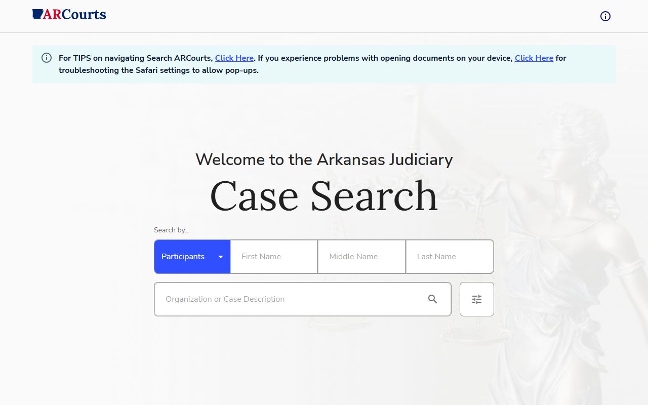Perry County court records after arrest Search ARCourts portal