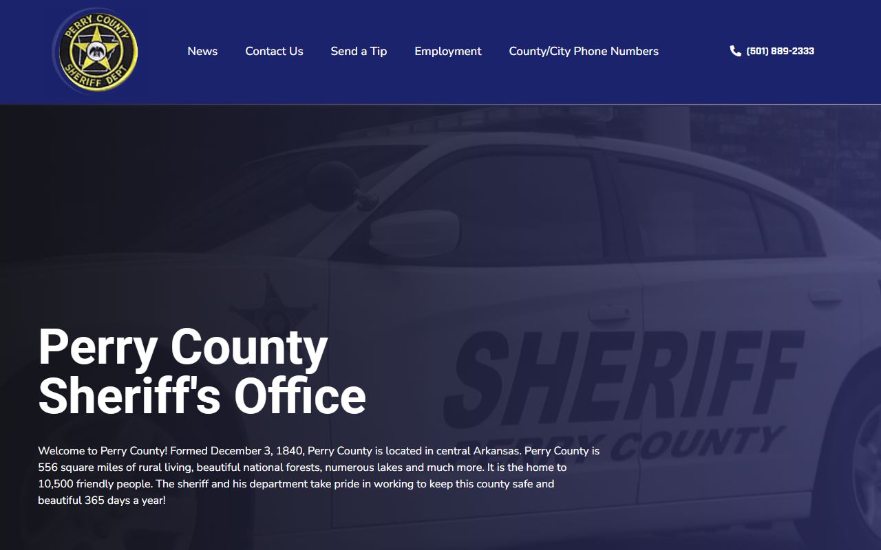 Perry County inmate population sheriff homepage